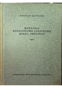Równania różniczkowe cząsteczkowe rzędu drugiego