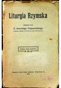 Liturgia rzymska 1914 r.