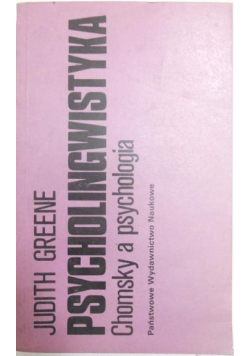 Psycholingwistyka Chomsky a psychologia