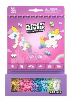 Puzzle By Number Activity Pad Bajkowy 125el