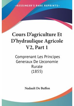 Cours D'agriculture Et D'hydraulique Agricole V2, Part 1
