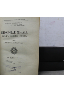 Theologiae Moralis Tom od I do III ok 1924 r