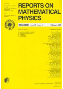 Reports on Mathematical Physics 55/1