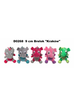 Brelok smok "Kraków" 9cm MIX