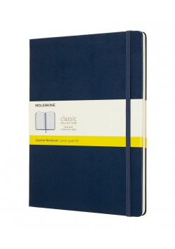Notes Classic 19x25 tw. kratka szafirowy