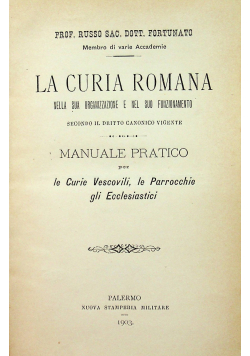 La Curia Romana 1903 r.