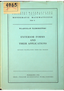 Exterior Forms and Their Applications