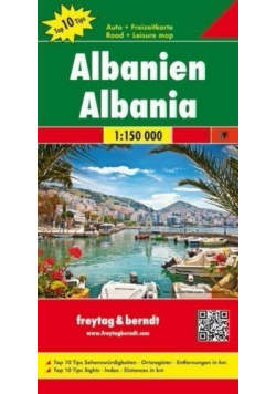 Mapa samochodowa Albanien Albania 1 150 000