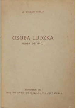 Osoba ludzka próba definicji
