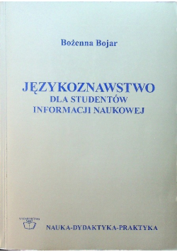 Językoznawstwo dla studentów informacji naukowej