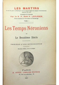 Les Temps Neroniens 1903r