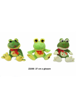 Żaba z głosem 27cm MIX