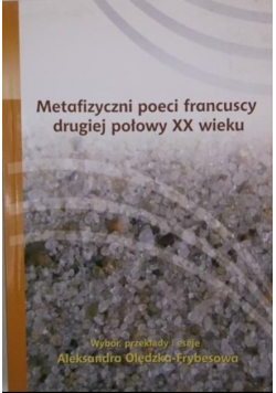 Metafizyczni poeci francuscy drugiej połowy XX wieku
