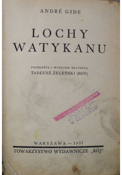 Lochy Watykanu 1937 r.