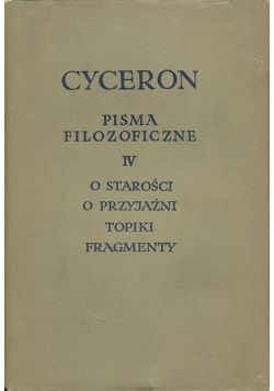 Cyceron pisma filozoficzne IV