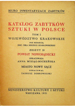 Katalog zabytków sztuki w Polsce Tom I