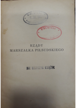 Rządy marszałka Piłsudskiego  1928 r