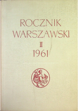 Rocznik Warszawski Tom II