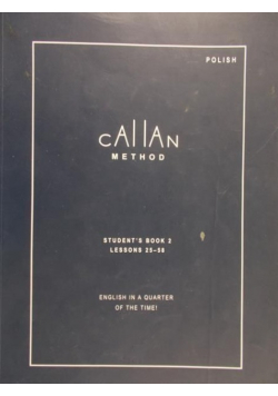 Callan Method Student s book Volume 2