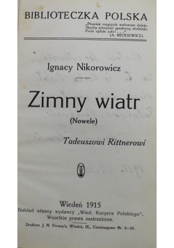 Zimny wiatr 1915 r   Plus autograf