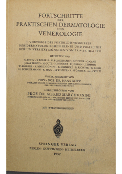 Fortschritte der praktischen dermatologie und venerologie