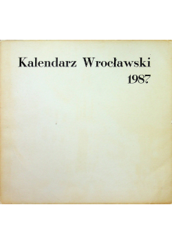 Kalendarz Wrocławski 1987