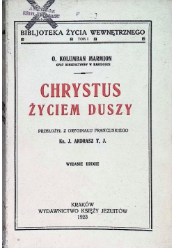 Chrystus życiem duszy 1923 r.