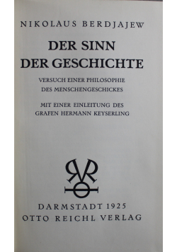 Der sinn der seschichte 1925 r