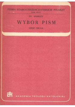 Św Ambroży Wybór pism część II