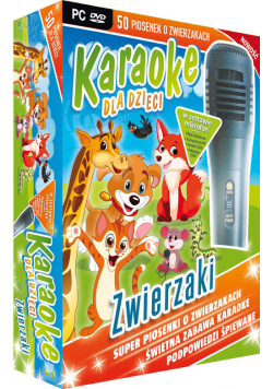 Karaoke dla dzieci Zwierzaki z mikrofonem (PC-DVD)
