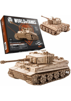 Puzzle Drewniane 3D - Czołg Tiger M1