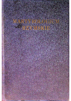 Martyrologium Rzymskie 1938 r.
