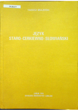 Język staro cerkiewno słowiański