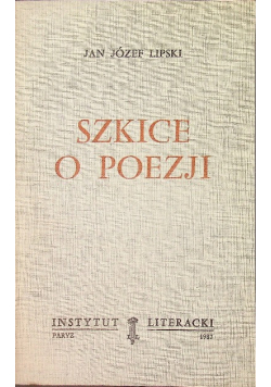 Szkice o poezji