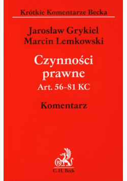 Czynności prawne Art. 56-81 KC