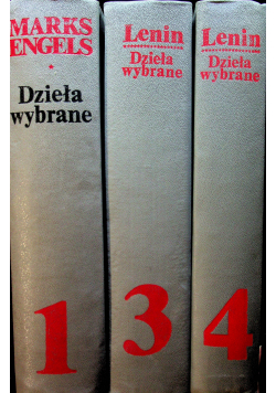 Engels Lenin Dzieła wybrane 3 tomy