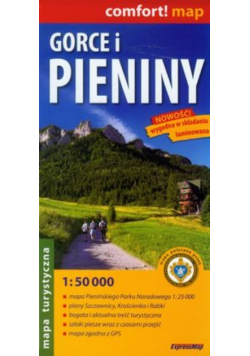 Gorce i Pieniny laminowana mapa turystyczna 1:50 000
