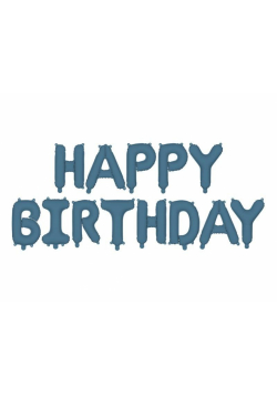 Balon foliowy Happy Birthday 340x35cm granat