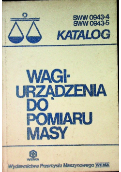 Katalog Wagi Urządzenia do pomiaru masy