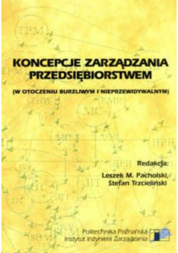 Koncepcje zarządzania przedsiębiorstwem