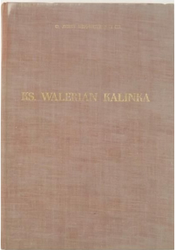 Ks Walerian Kalinka Życie i działalność