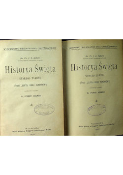 Historya Świata Nowego i Starego Zakonu 2 Tomy 1904r