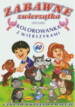 Zabawne zwierzątka: kolorowanka z wierszykami