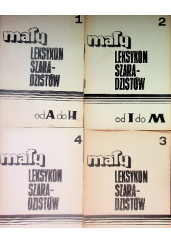 Mały leksykon szaradzistów Tom 1 do 4