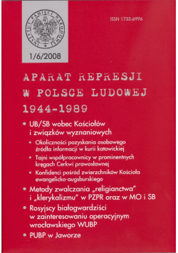 Aparat represji w Polsce Ludowej 1944  1989 1/6/2008