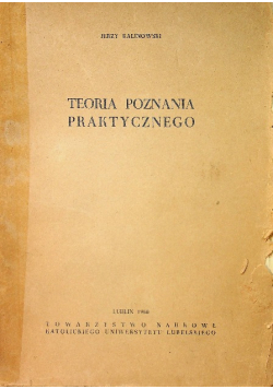 Teoria poznania praktycznego