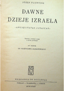 Dawne Dzieje Izraela