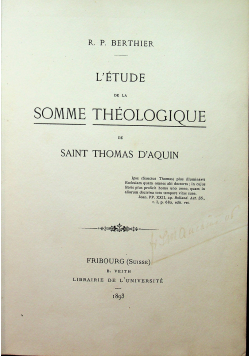 Somme theologique 1893 r