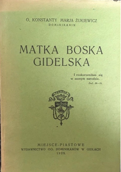 Matka Boska Gidelska 1929 r.