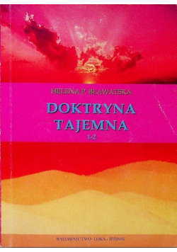 Doktryna tajemna Tom 1-2